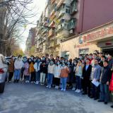 天津城建大学师生参观PG电子游戏智慧养老服务中心